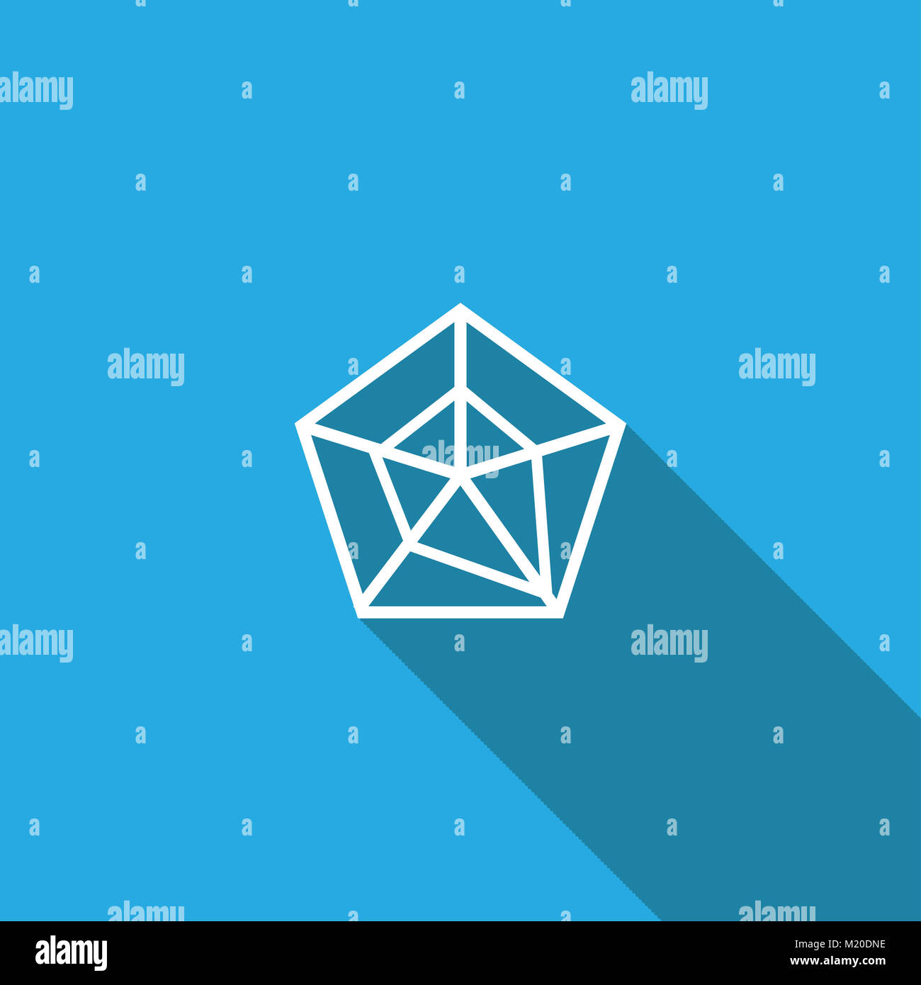Pie Chart Icon in trendy flat style isolated on background , vector ...