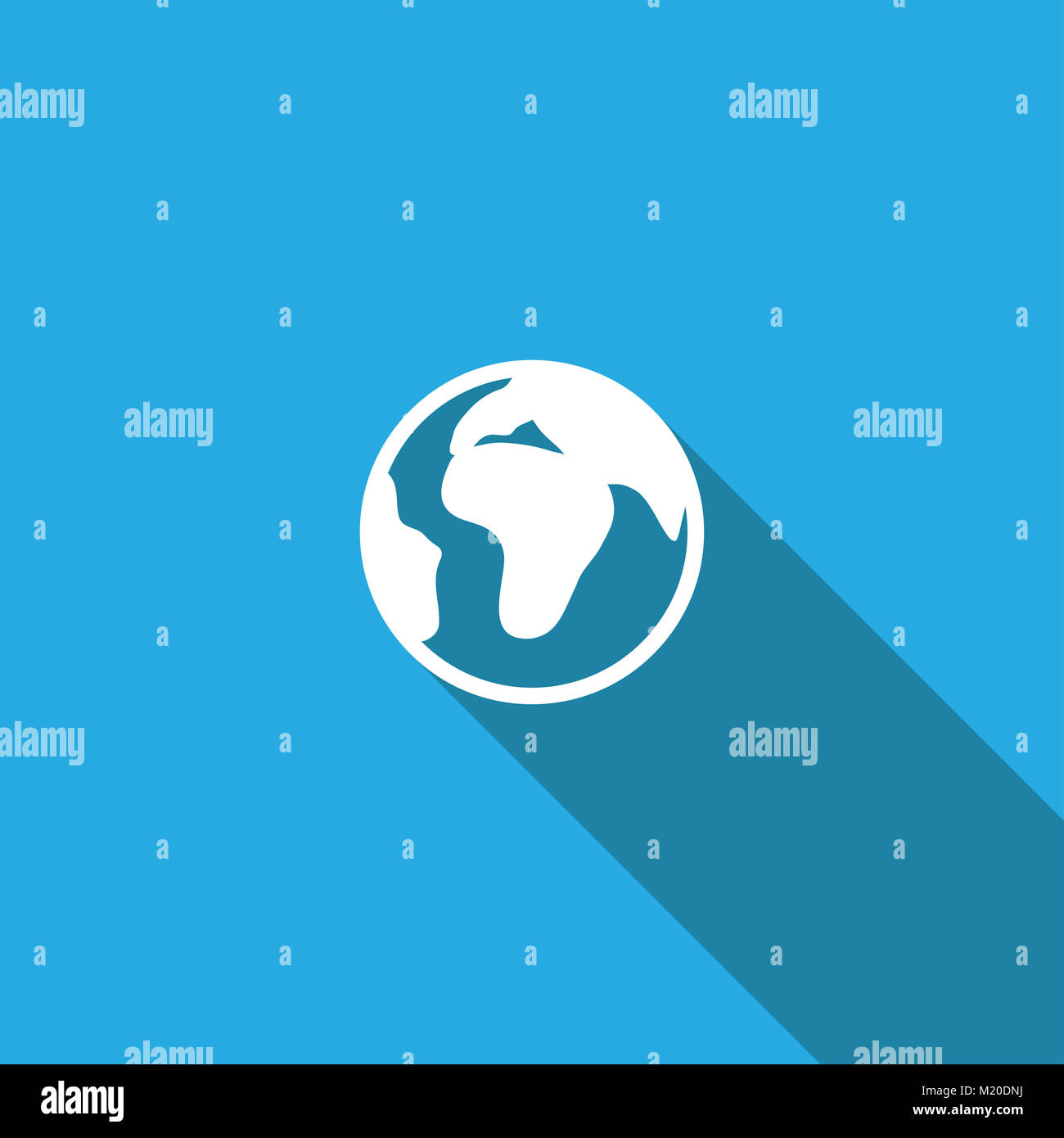 globe icon on white background , Earth , vector Stock Photo - Alamy