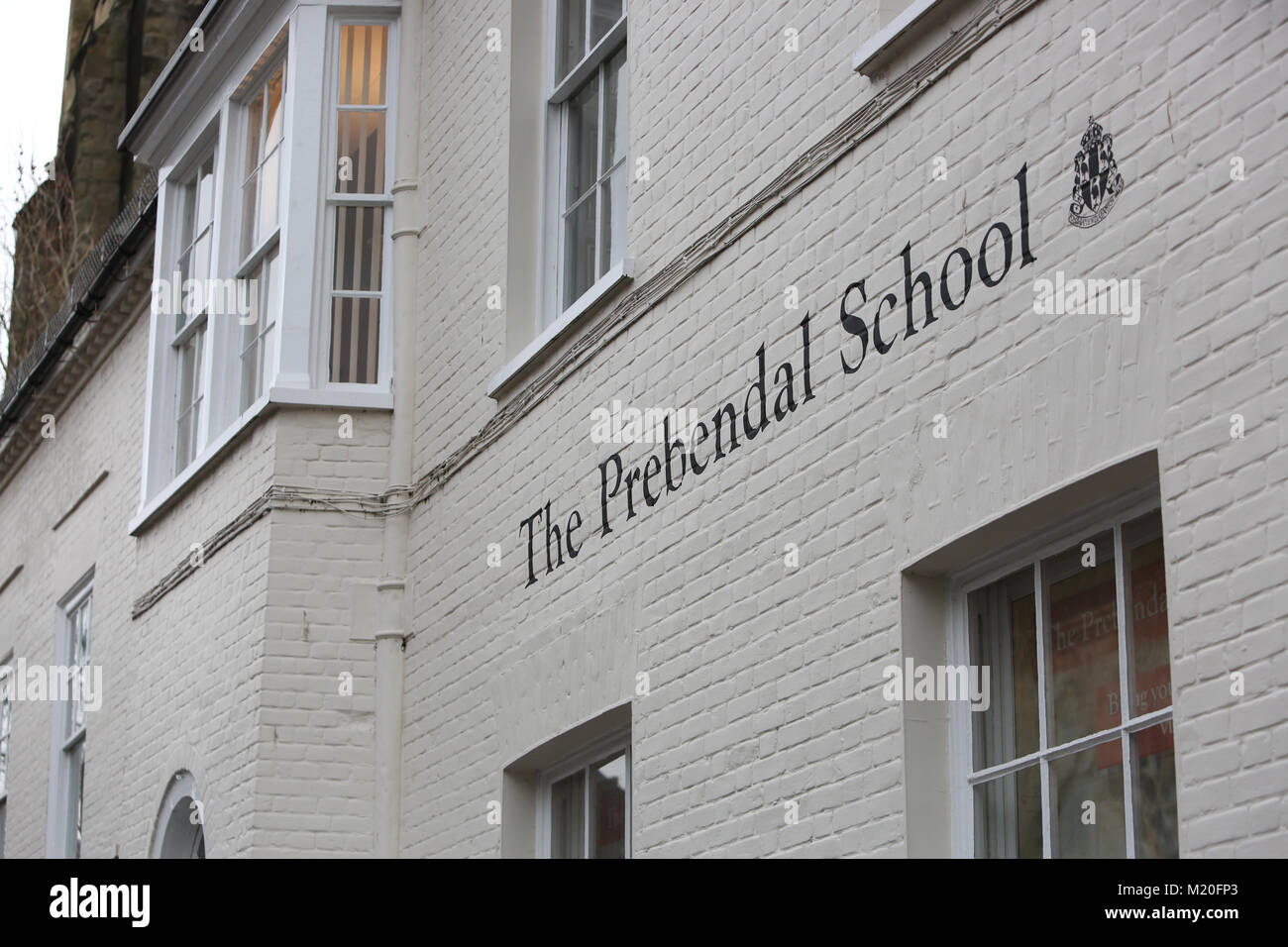 General views from the street of private school, The Prebendal School in Chichester, West Sussex, UK. Stock Photo