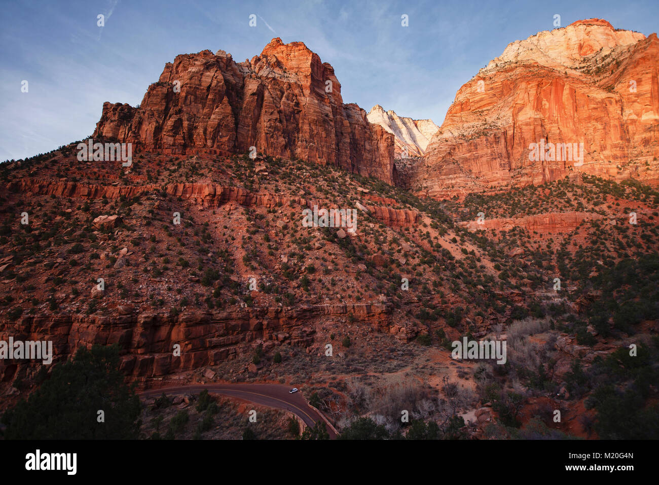 The scenic Zion Mount Carmel Highway in Southwestern Utah Stock Photo Alamy