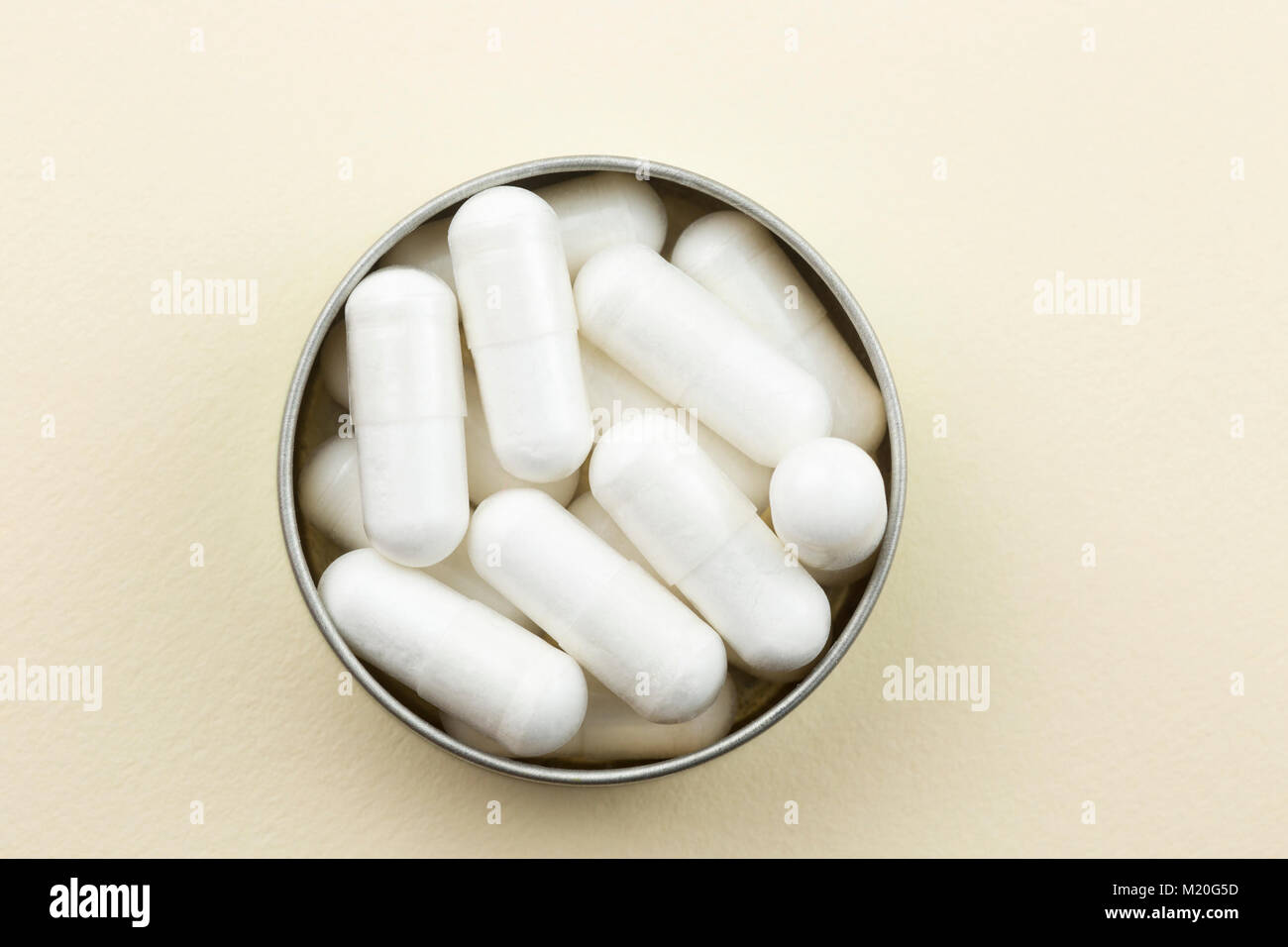 Vegan calcium supplements Stock Photo