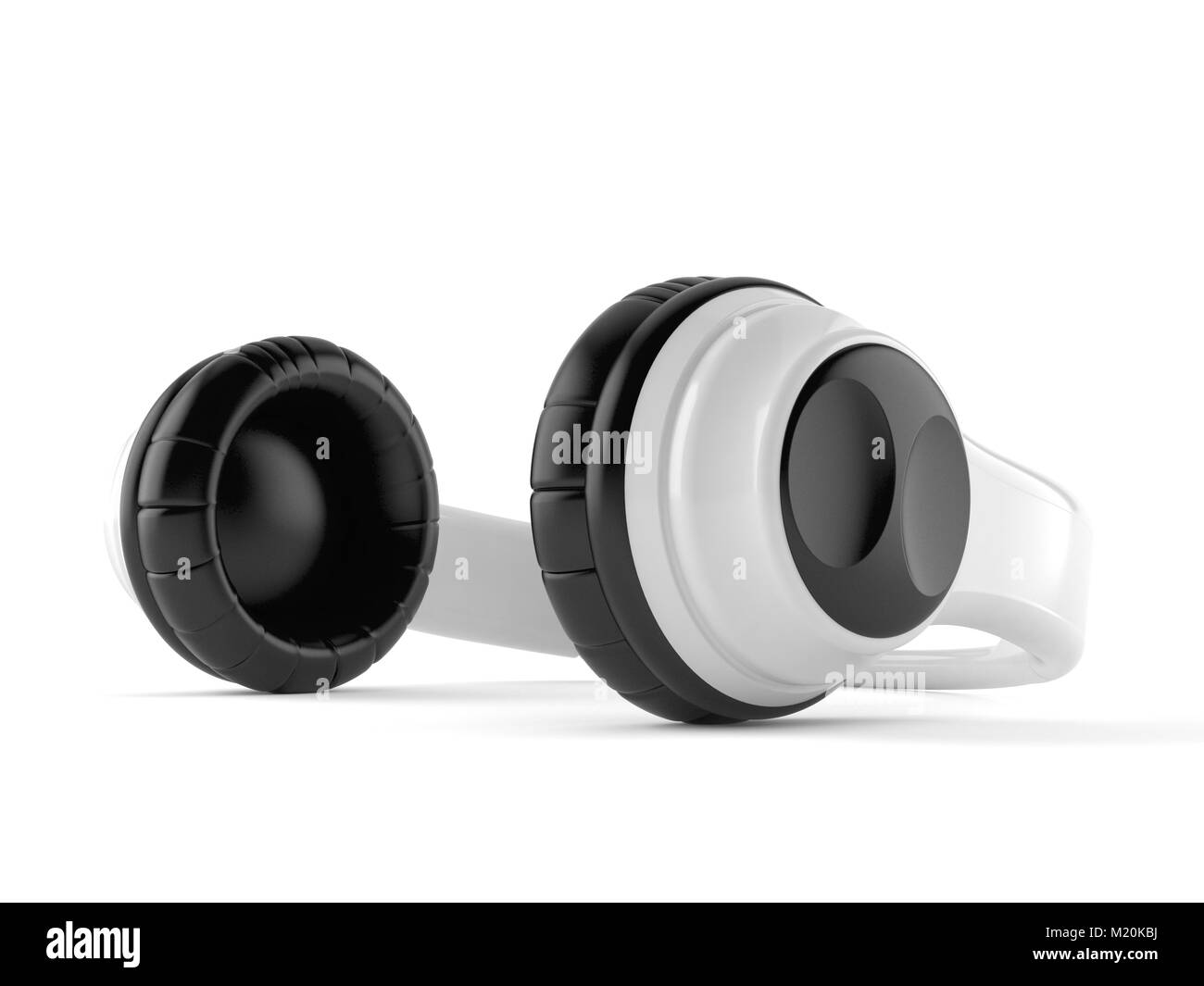 Headphones isolated on white background Stock Photo - Alamy