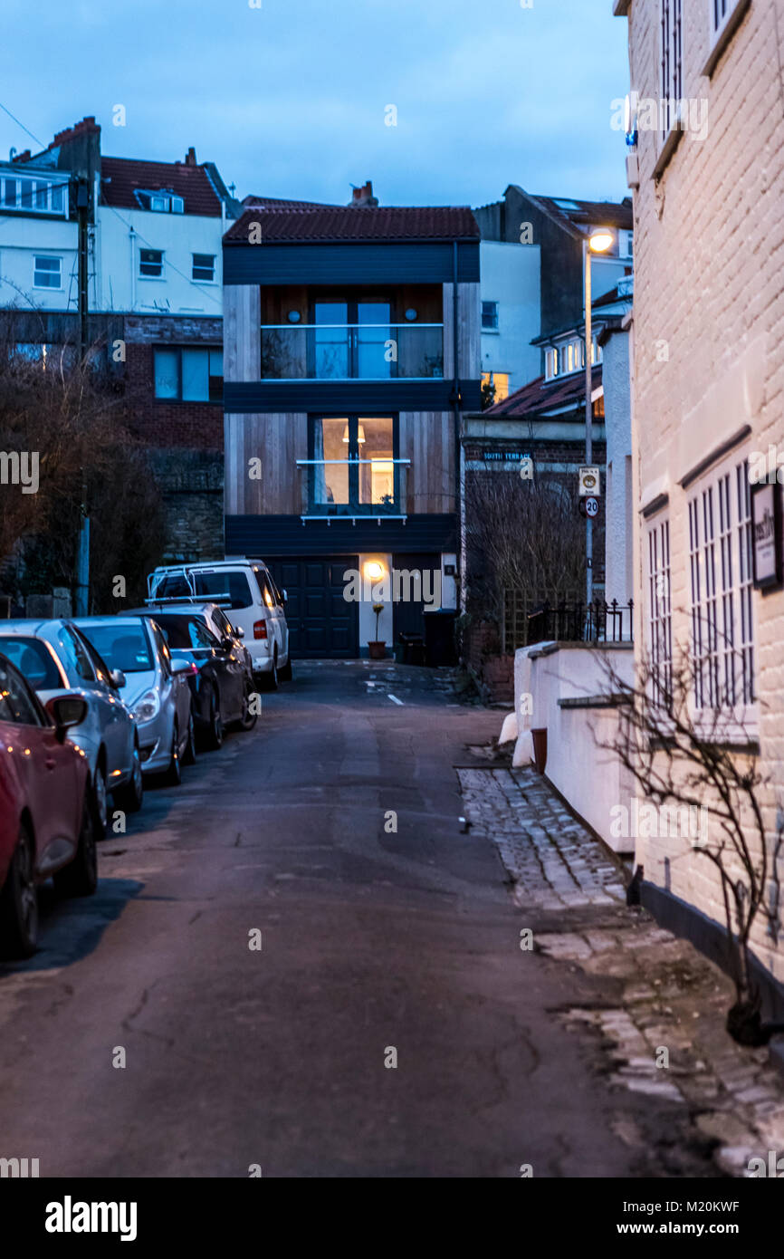 Designer house on Redland Terrace, off Whiteladies Road, Bristol, UK