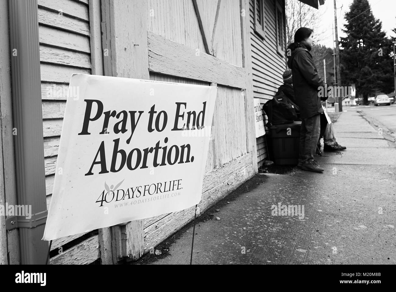 anti abortion protestors in the usa Stock Photo