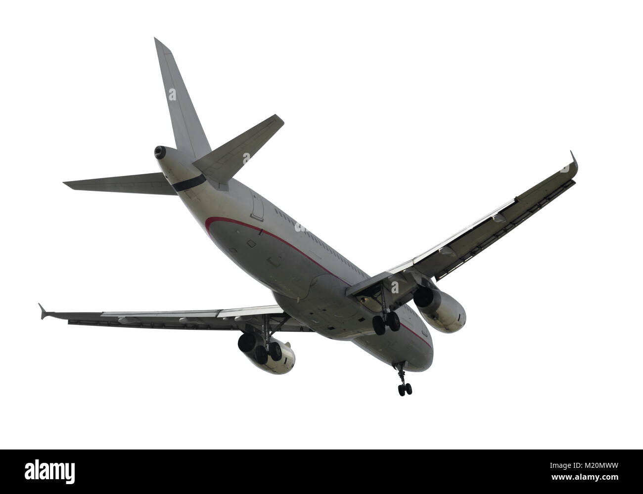 Commercial aircraft isolated on white background Stock Photo Alamy