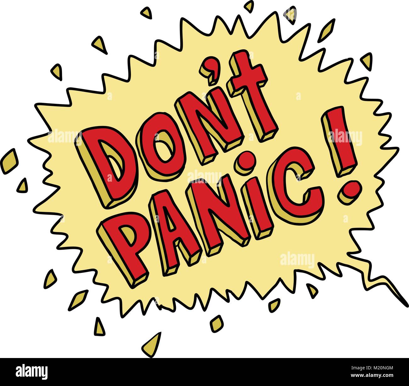 Dont Panic Stickers for Sale