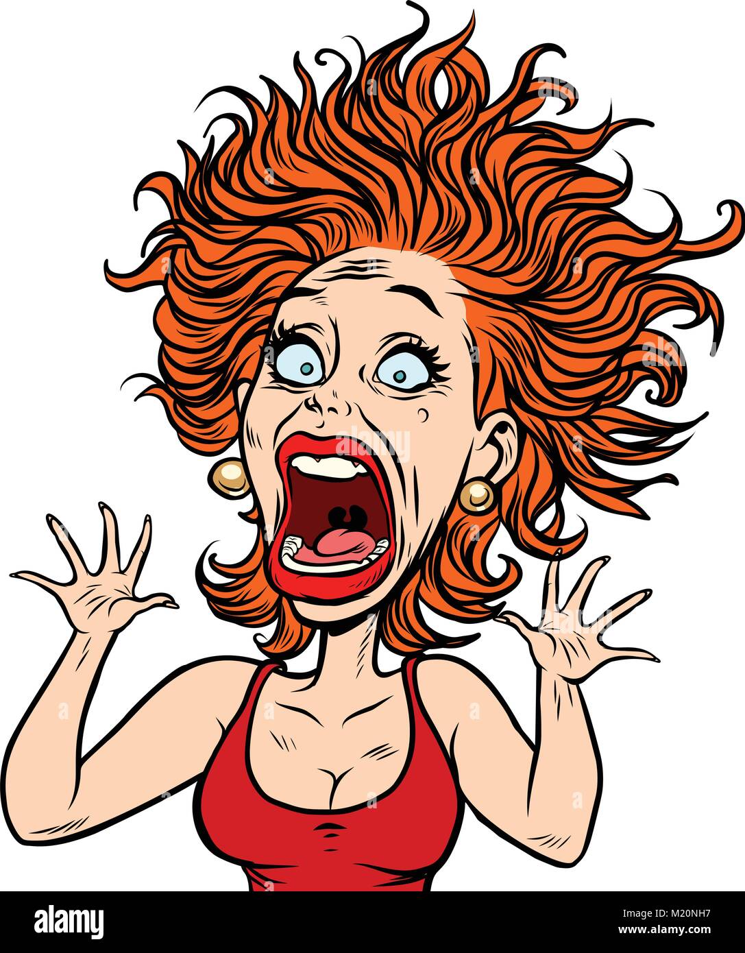Funny crazy Stock Vector Images - Alamy