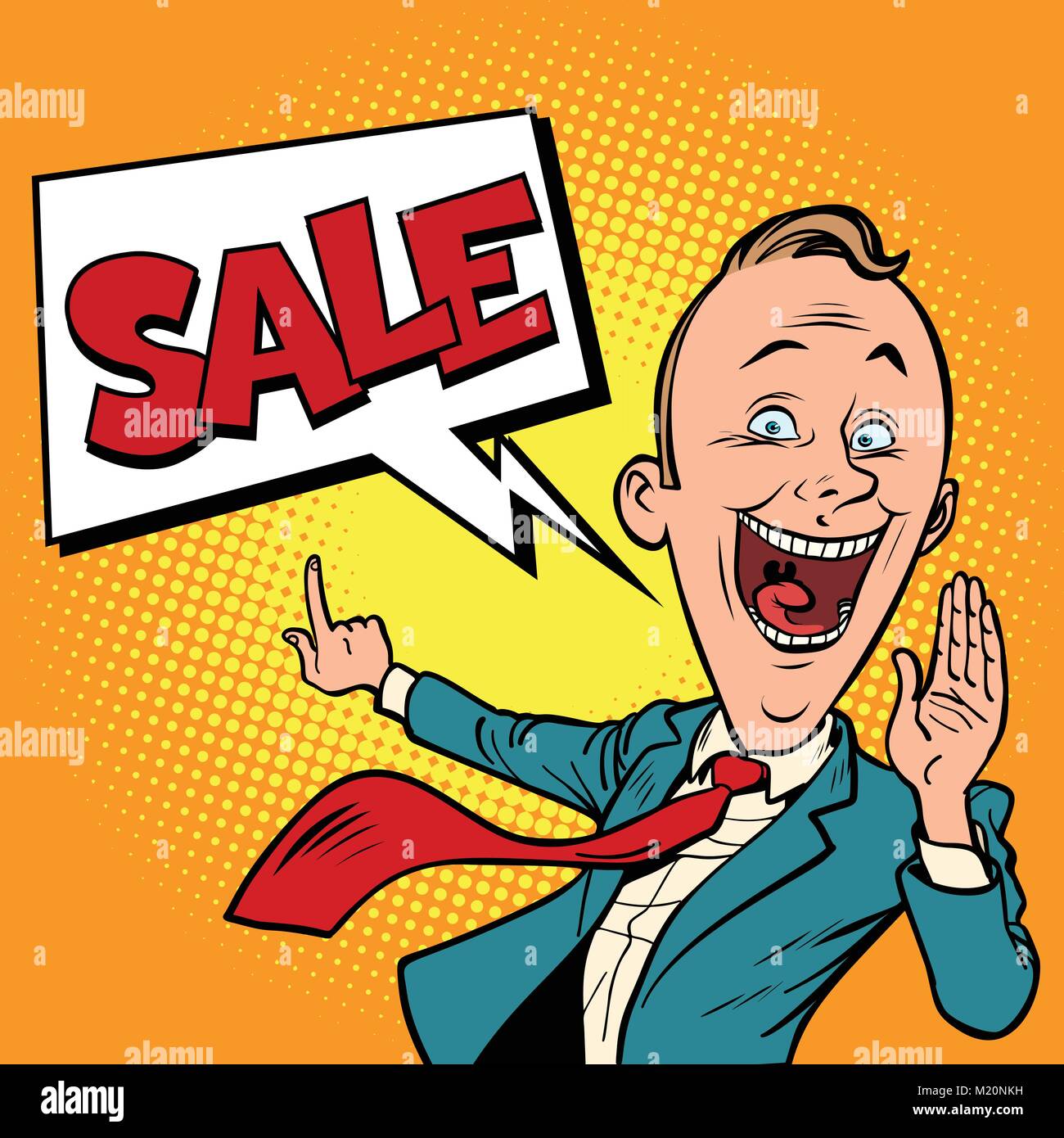 Cartoon salesman hi-res stock photography and images - Alamy