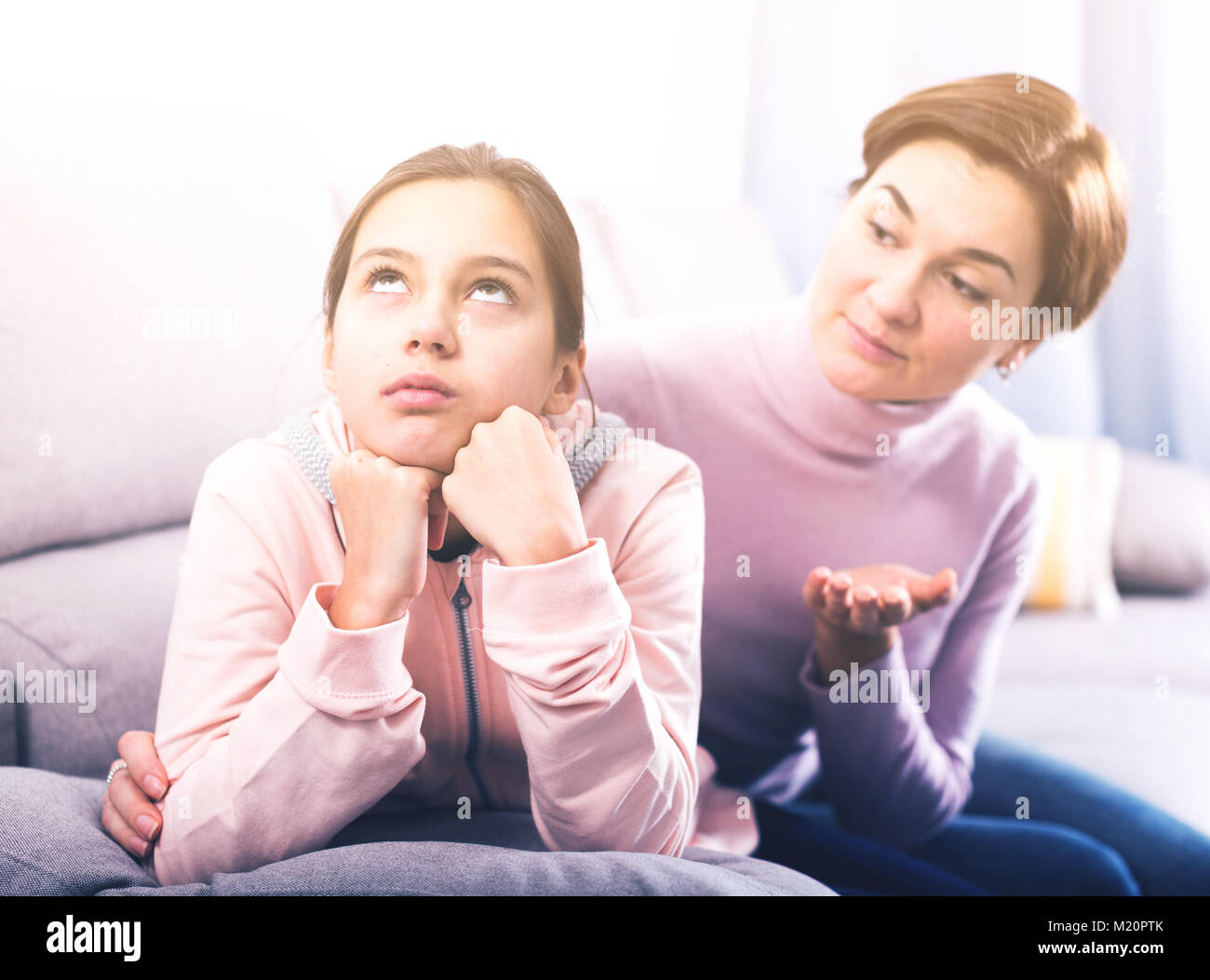 Mother asks daughter to reconcile with her and do not take offense Stock Photo Alamy Mother asks daughter to reconcile with her and do not take offense Stock Photo Alamy