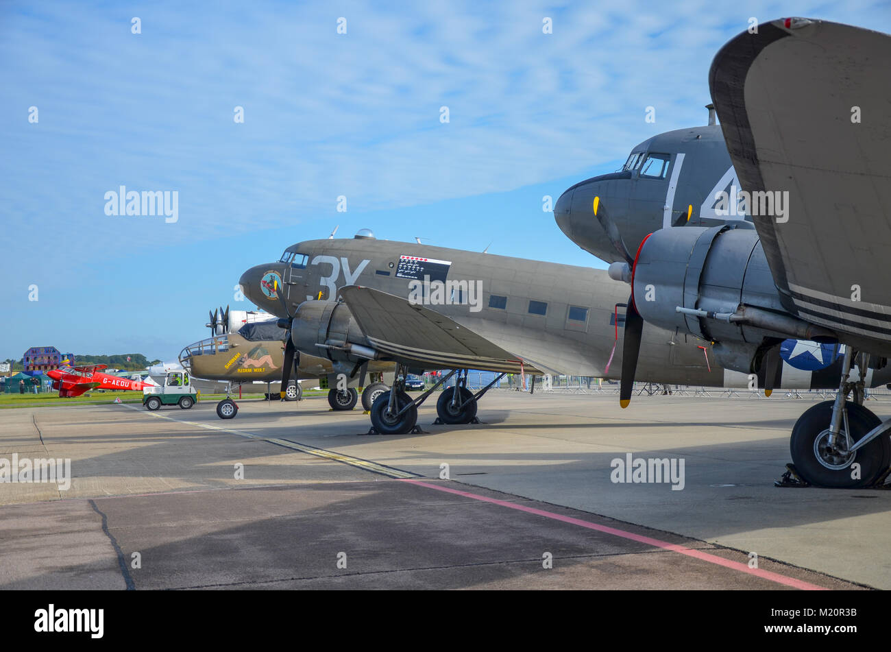 Douglas C-47 Skytrain on the ground Stock Photo