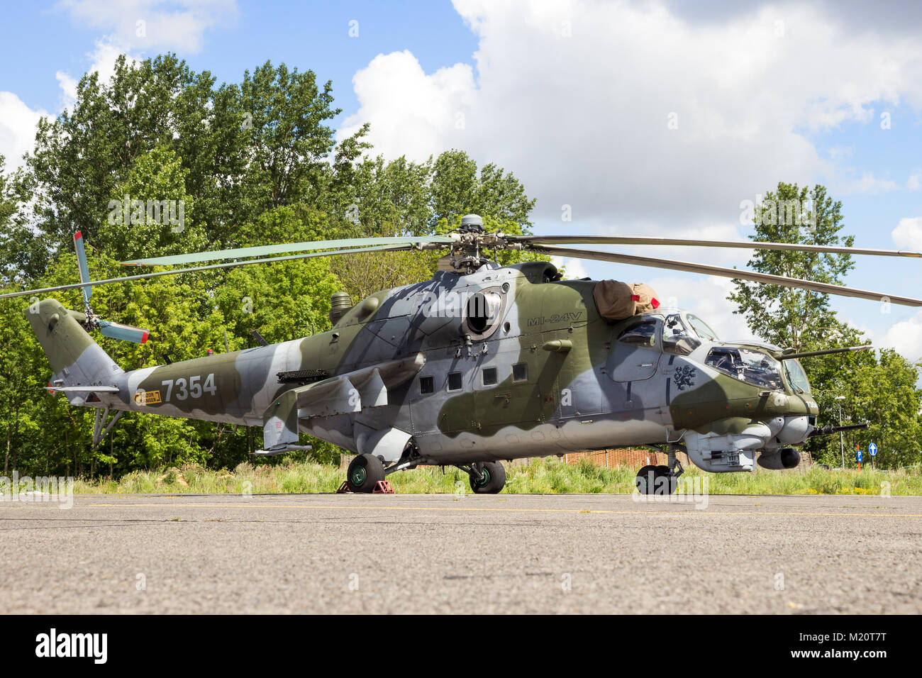 BEAUVECHAIN BELGIUM MAY 20 2015 Czech Air Force Mi 24 Hind Attack beauvechain-belgium-may-20-2015-czech-air-force-mi-24-hind-attack