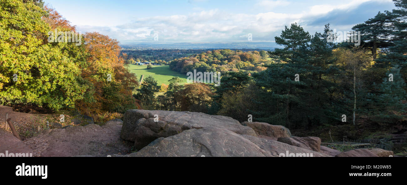 Alderley Edge, Cheshire, England in Autumn Stock Photo