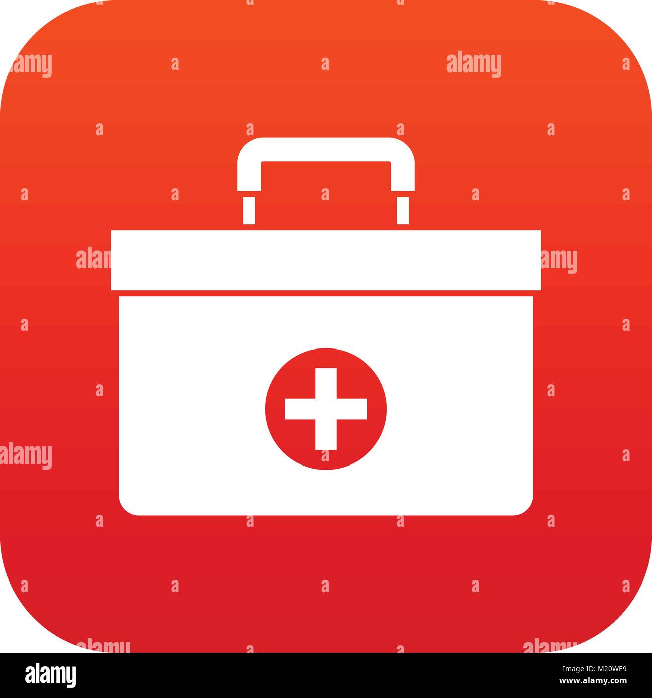 Medicine chest icon digital red Stock Vector Image & Art - Alamy