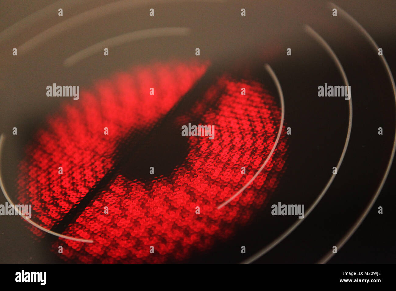 Hot electric hob Stock Photo Alamy