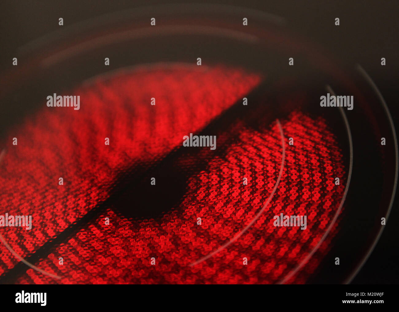 Hot electric hob Stock Photo Alamy