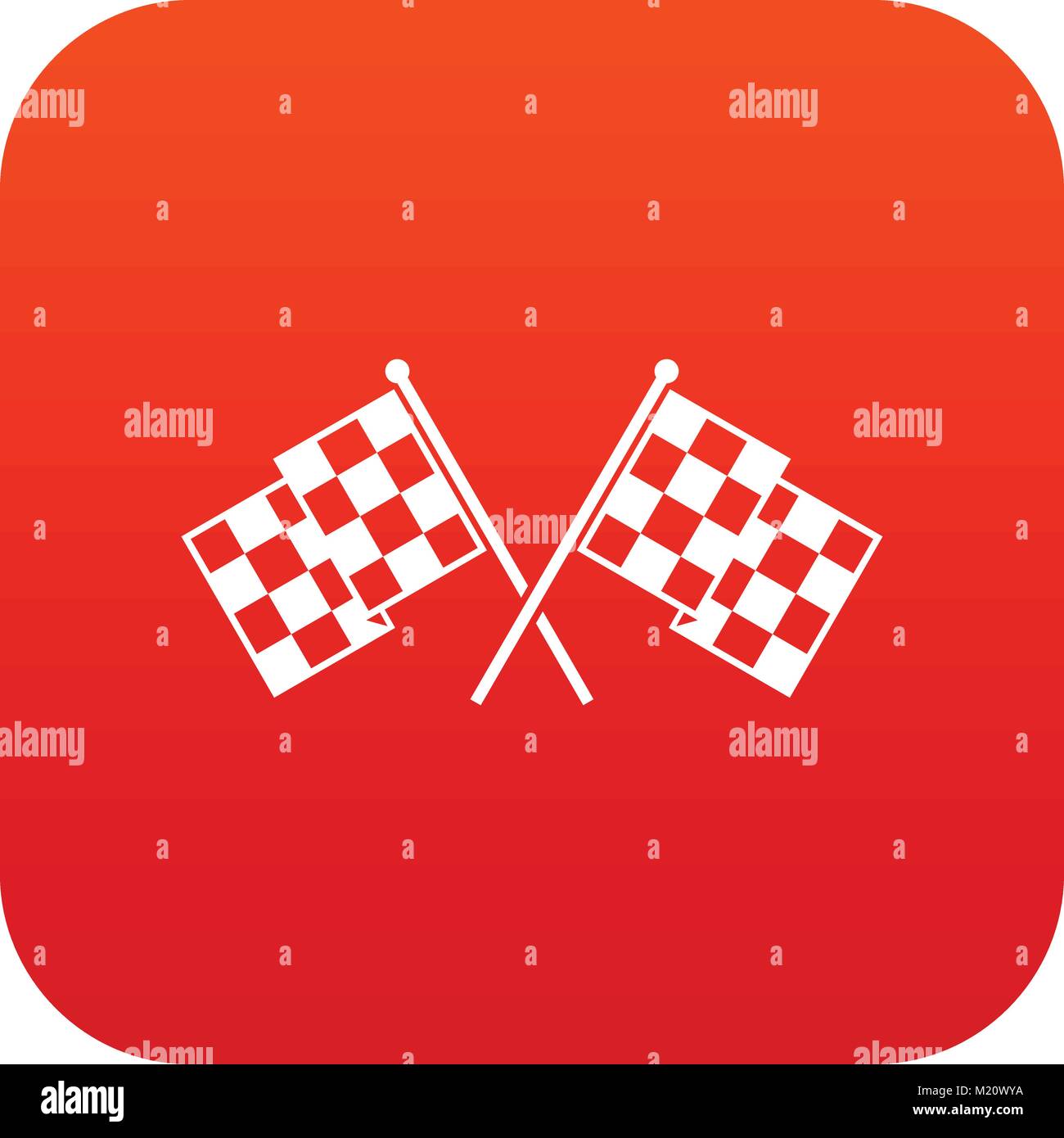 Checkered racing flags icon digital red Stock Vector Image & Art - Alamy