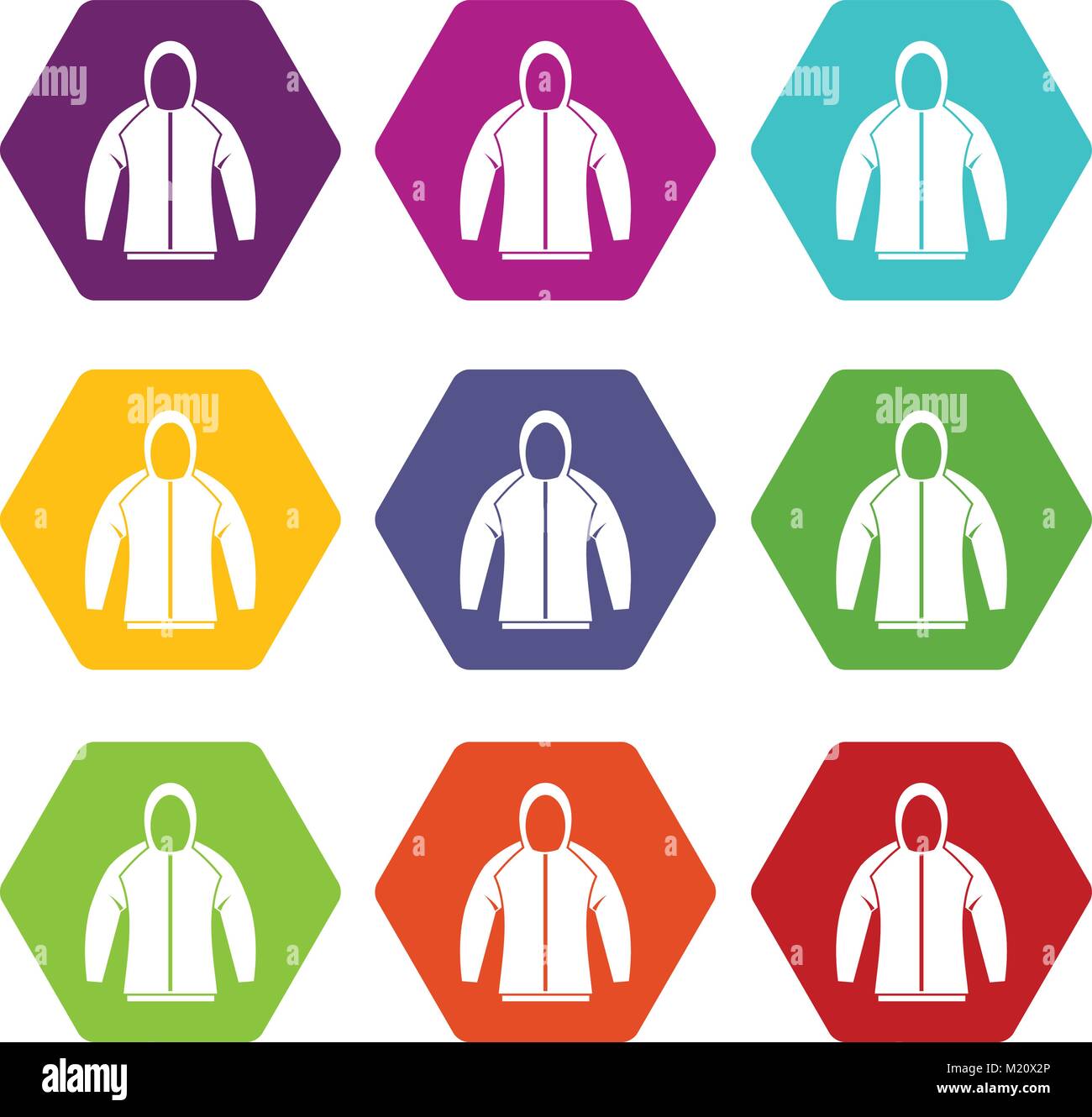 Sweatshirt icon set color hexahedron Stock Vector Image & Art - Alamy
