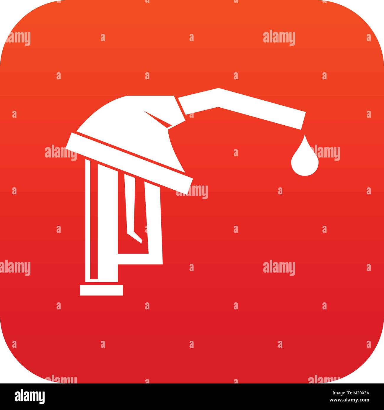 Gasoline pump nozzle icon digital red Stock Vector Image & Art Alamy
