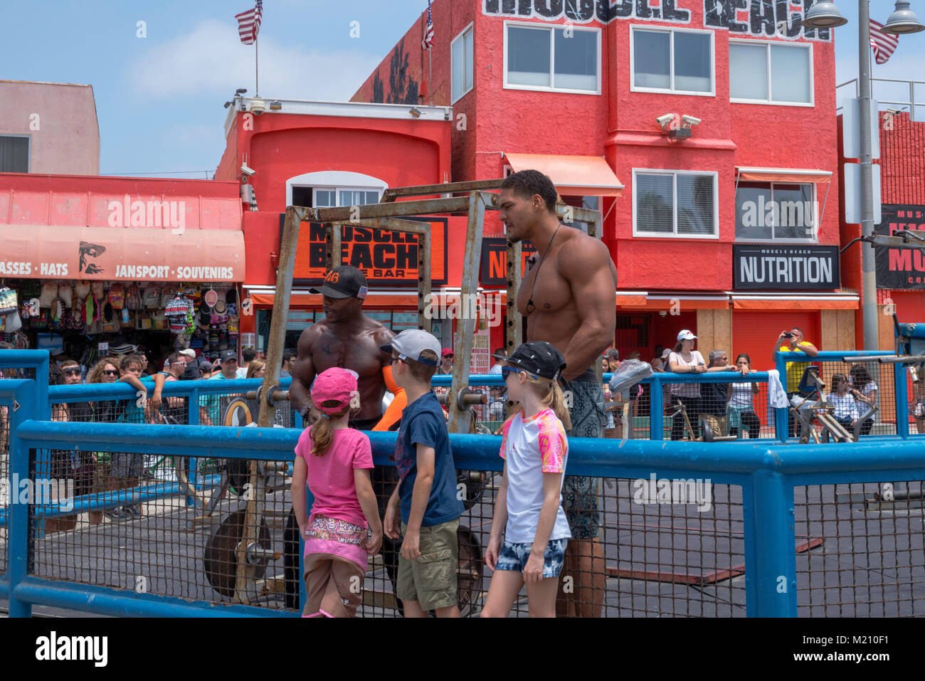 Image from Muscle Beach at Venice Beach, Los Angeles, California, on a