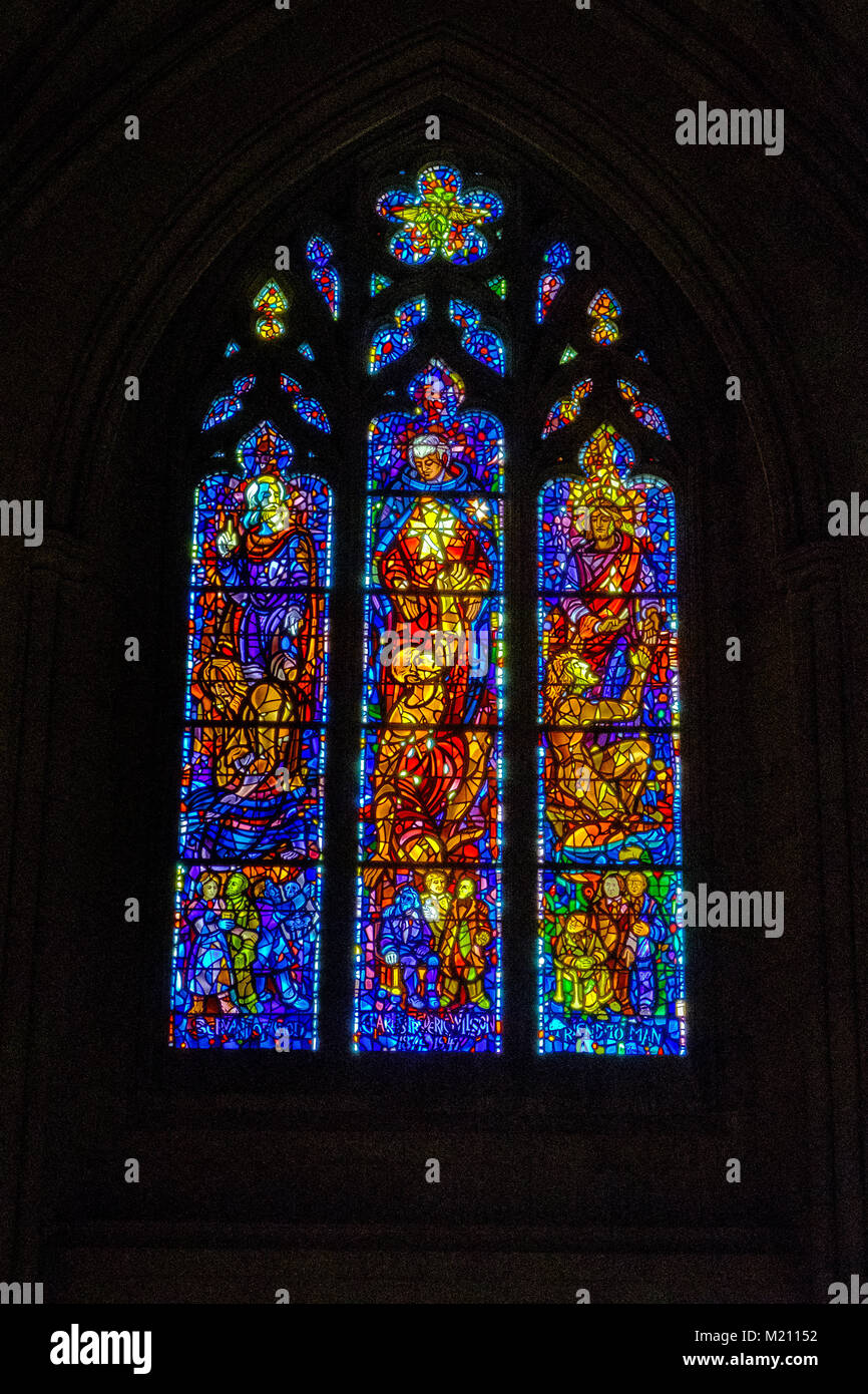 Healing Arts Stained Glass Window, Maryland Bay, Washington National