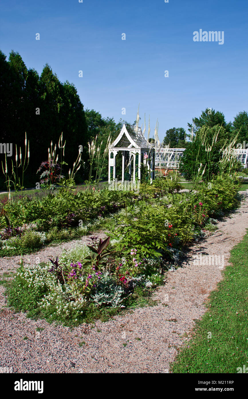 Goodwin mansion and Formal Gardens, Strawbery Banke Museum, historic