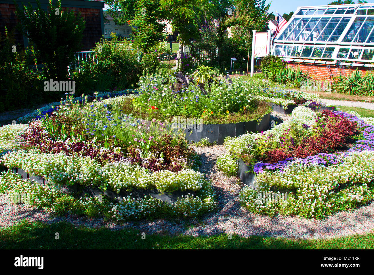 Goodwin mansion and Formal Gardens, Strawbery Banke Museum, historic