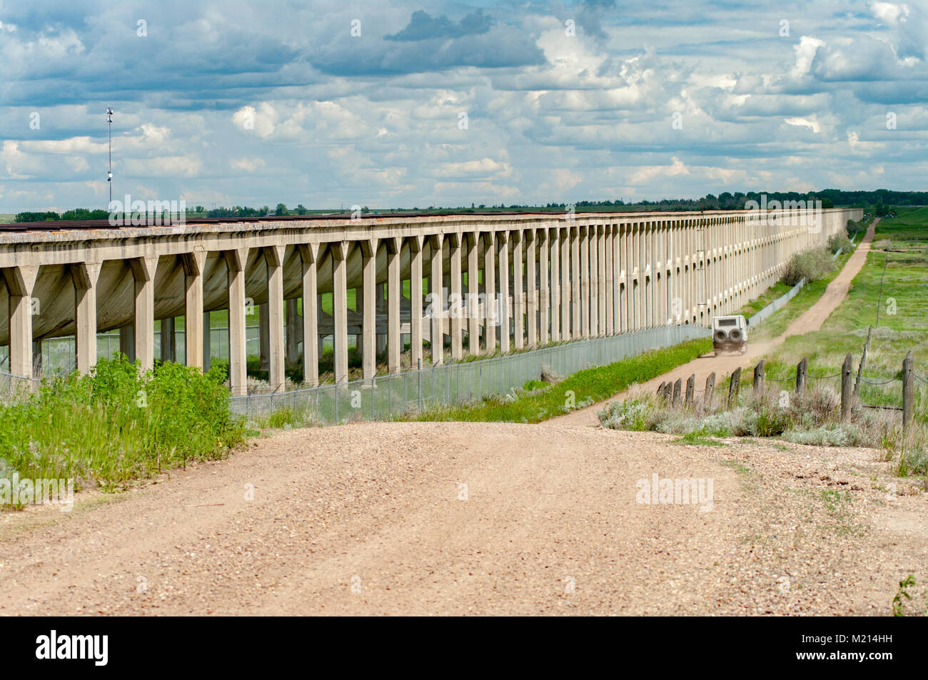 Brooks Aqueduct, Alberta, Canada. A view of this National and