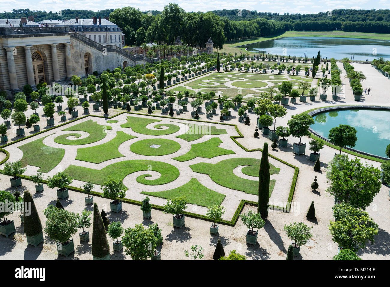 France. Versailles. 6 august 2017 garden of l'orangerie. Stock Photo