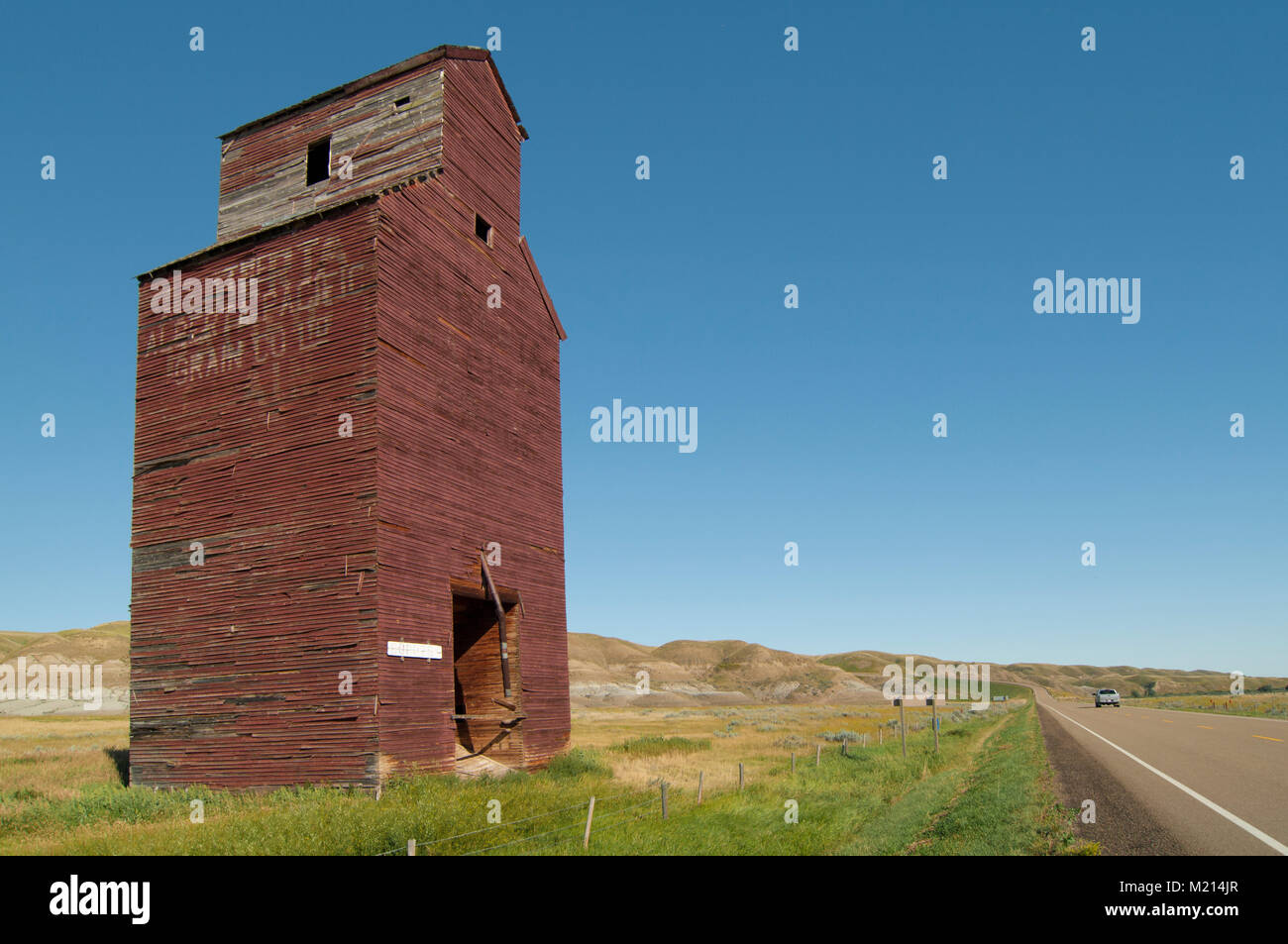 Dorothy, Alberta, Canada. Abandoned grain elevator near the ghost town