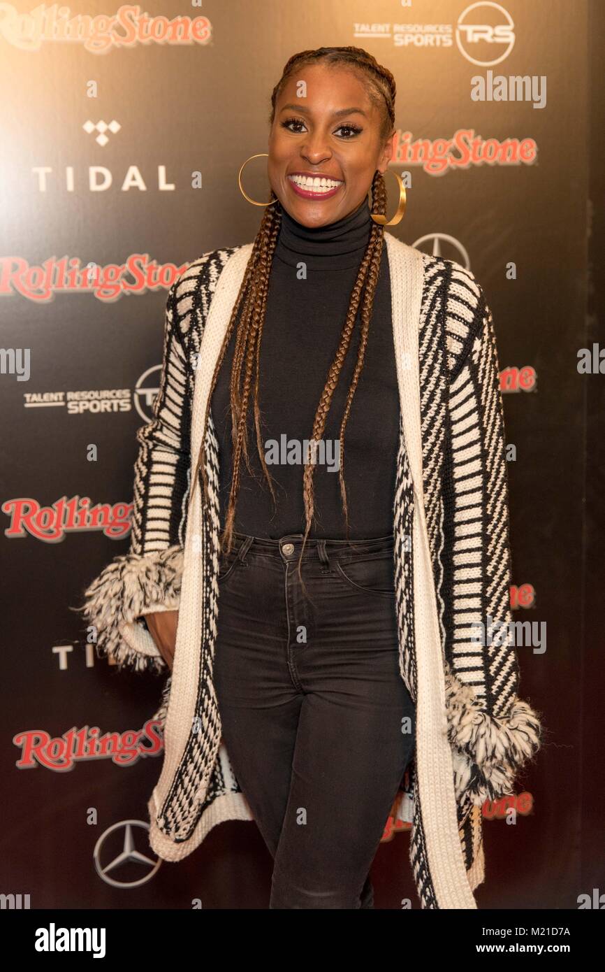 Minneapolis, Minnesota, USA. 2nd Feb, 2018. Entertainer ISSA RAE poses ...