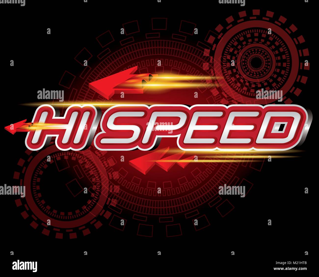 Hi Speed Concept vector Stock Vector Image & Art Alamy