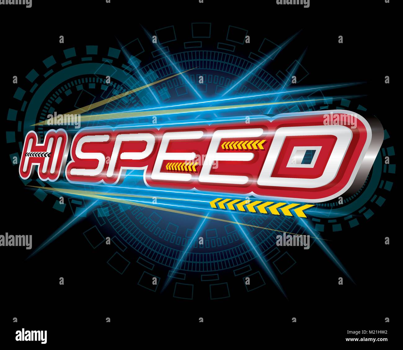 Hi Speed Concept vector Stock Vector Image & Art Alamy