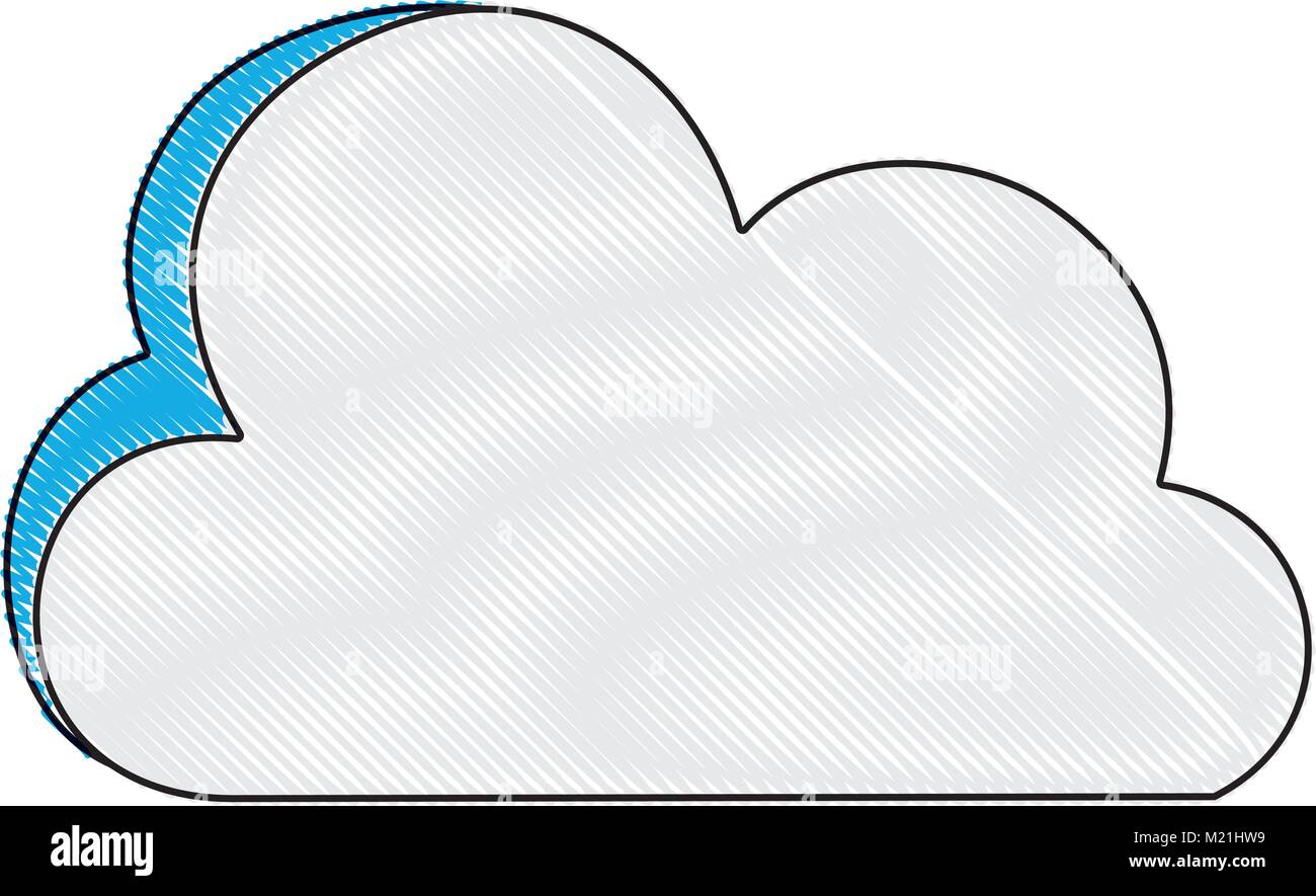 grated nice cloud nature weather icon Stock Vector Image & Art - Alamy