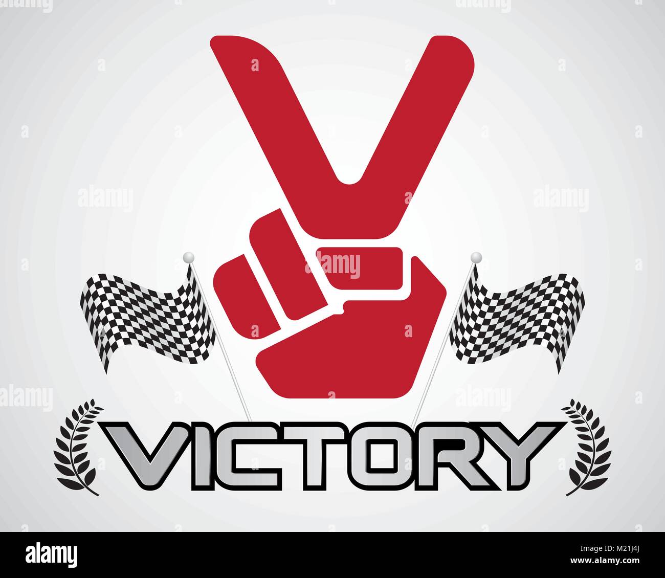 V For Victory Stock Vector Images Alamy