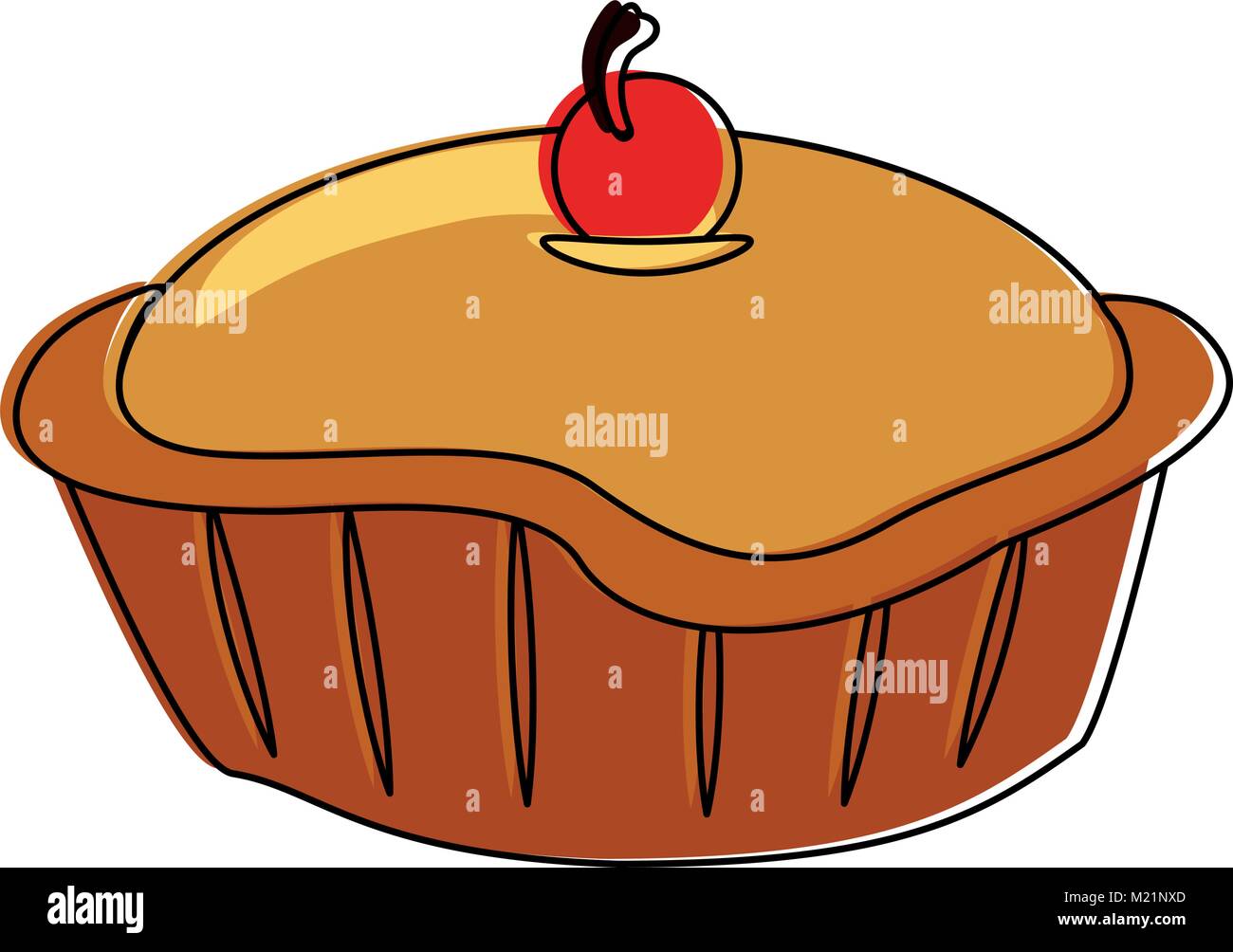Cherry pie dessert Stock Vector Image & Art - Alamy