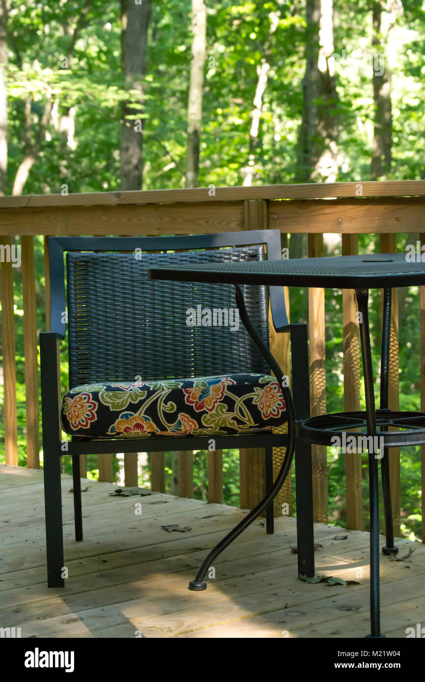 Your little corner of the woods relax on the patio with morning cup