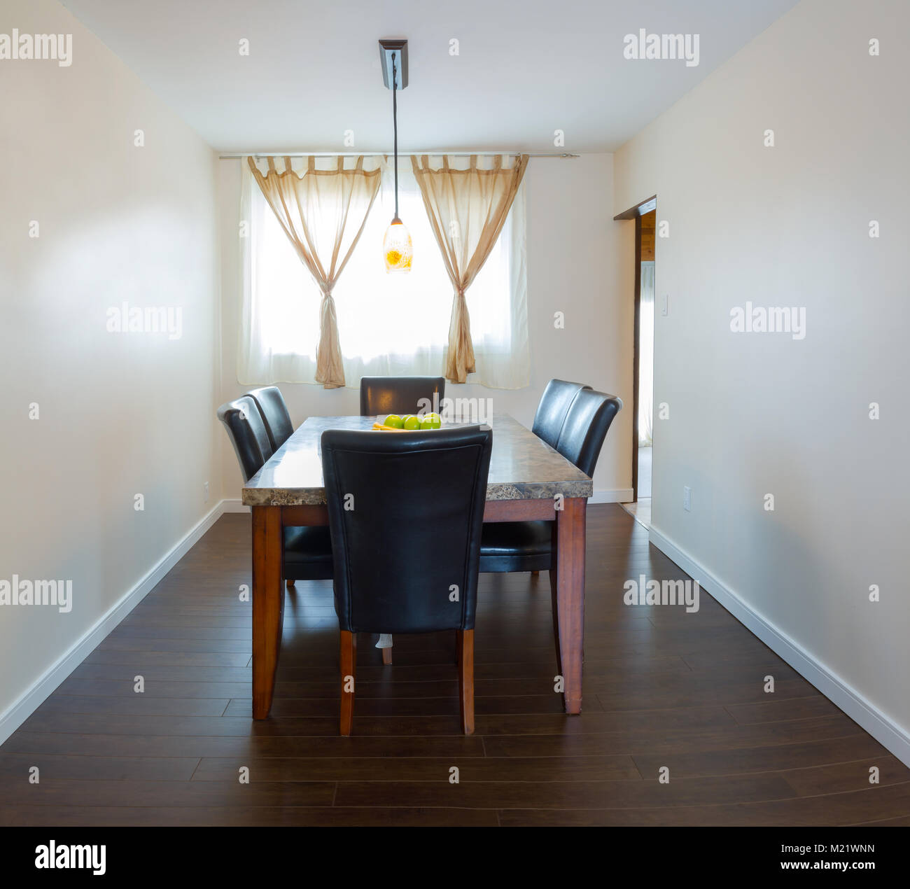 Interior design of dining room Stock Photo Alamy