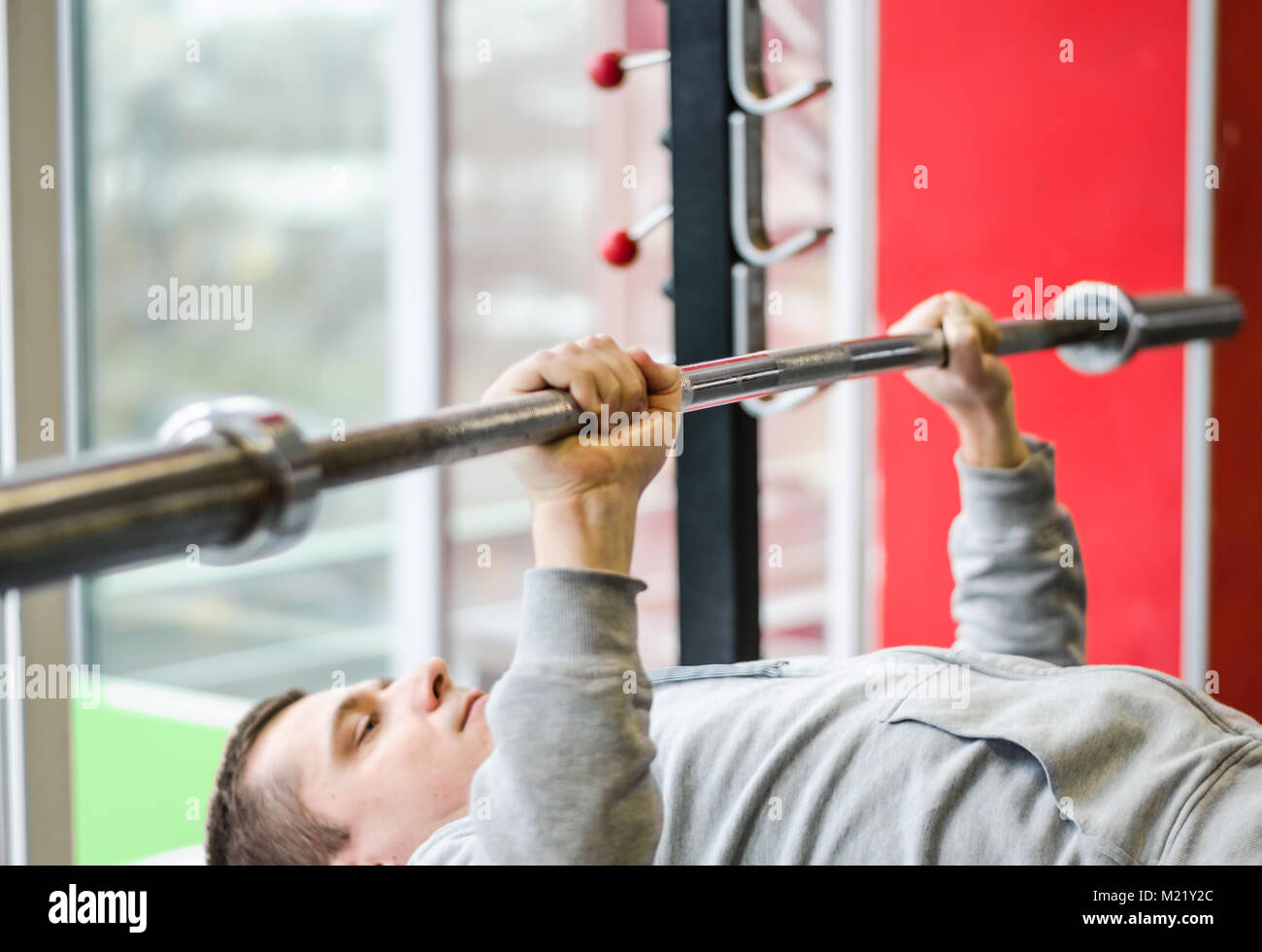 Bench Press Injury High Resolution Stock Photography And Images Alamy