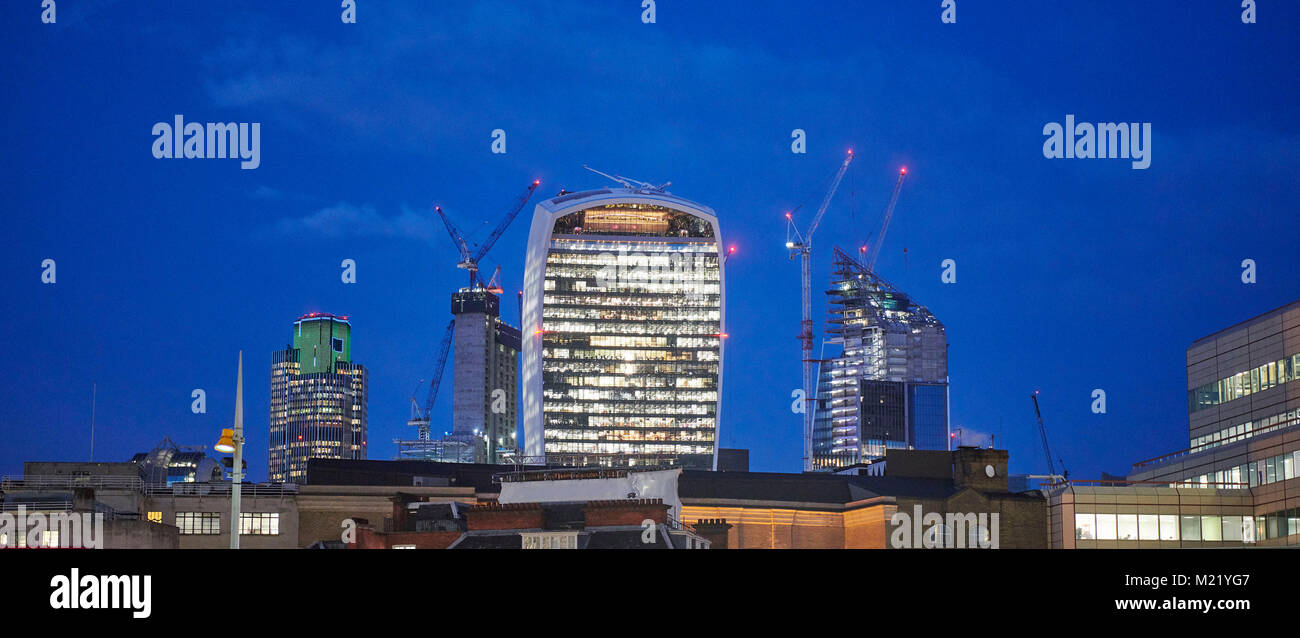 20 Fenchurch Street, City of London, know as the Walkie-Talkie building, UK Stock Photo