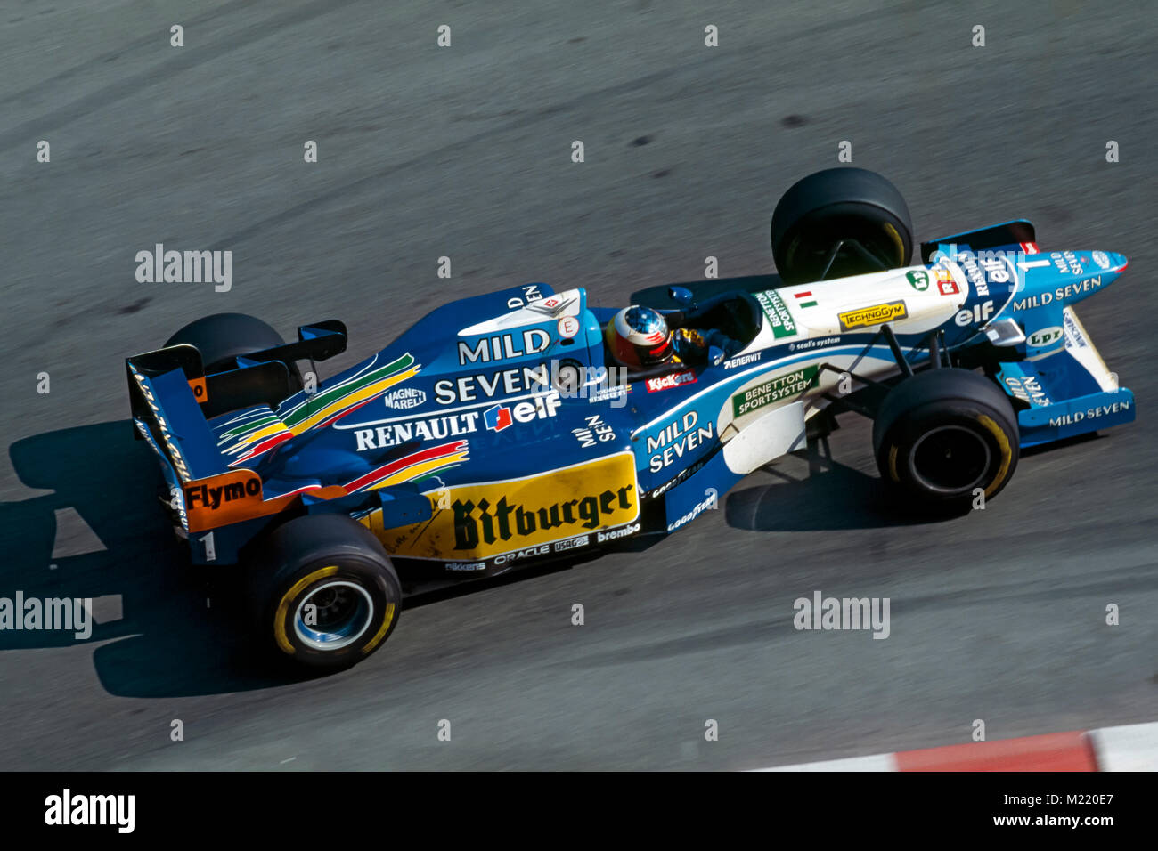F1, Johny Herbet, Benetton Renault, GP Monaco 1995 Stock Photo - Alamy