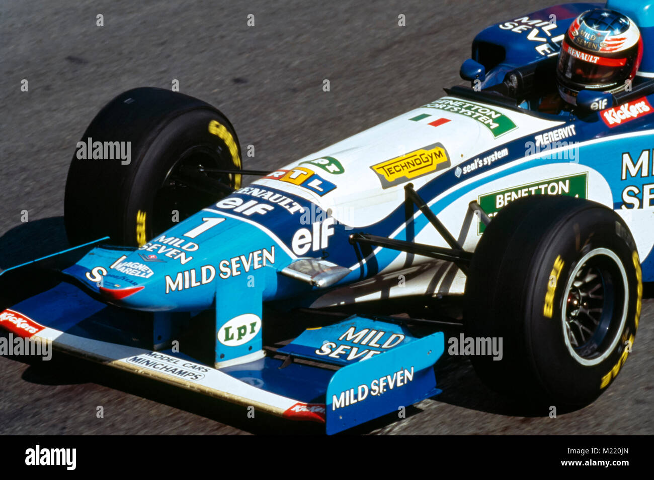 F1, Gp Monaco 1995, Michael Schumacher, Benetton Renault Stock Photo - Alamy