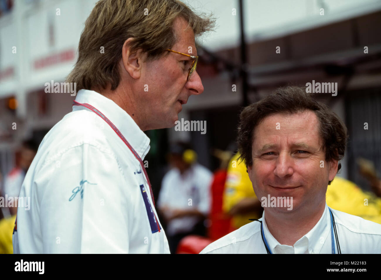 Formula one, Jean Pierre Jabouille and Jean Todt, Monaco GP 1995 Stock  Photo - Alamy
