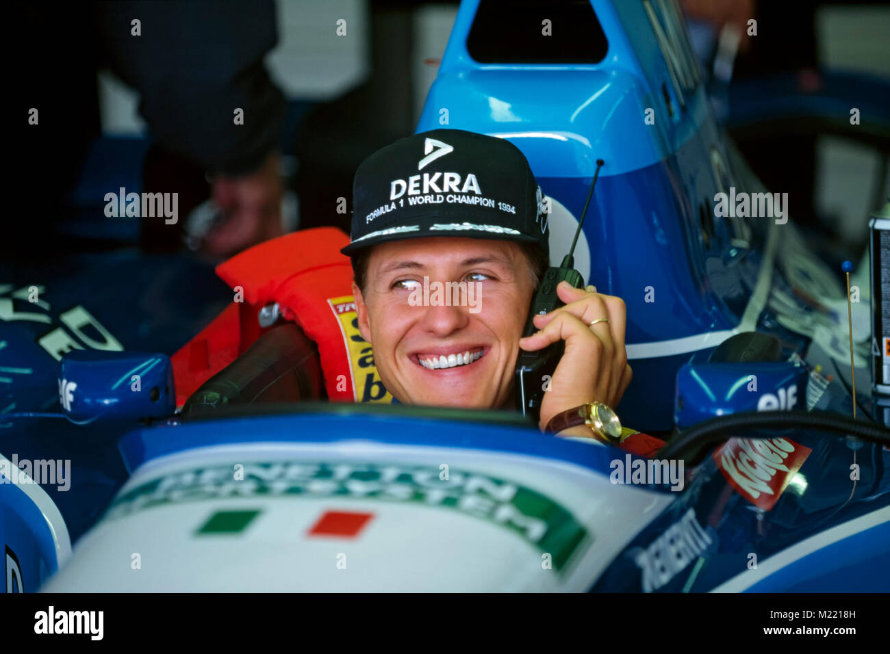 F1, Gp San Marin 1995, Michael Schumacher, Benetton Renault Stock Photo -  Alamy