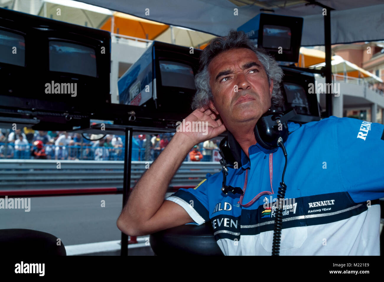 F1, Flavio Briatore, Benetton Renault, Monaco 1995 Stock Photo - Alamy