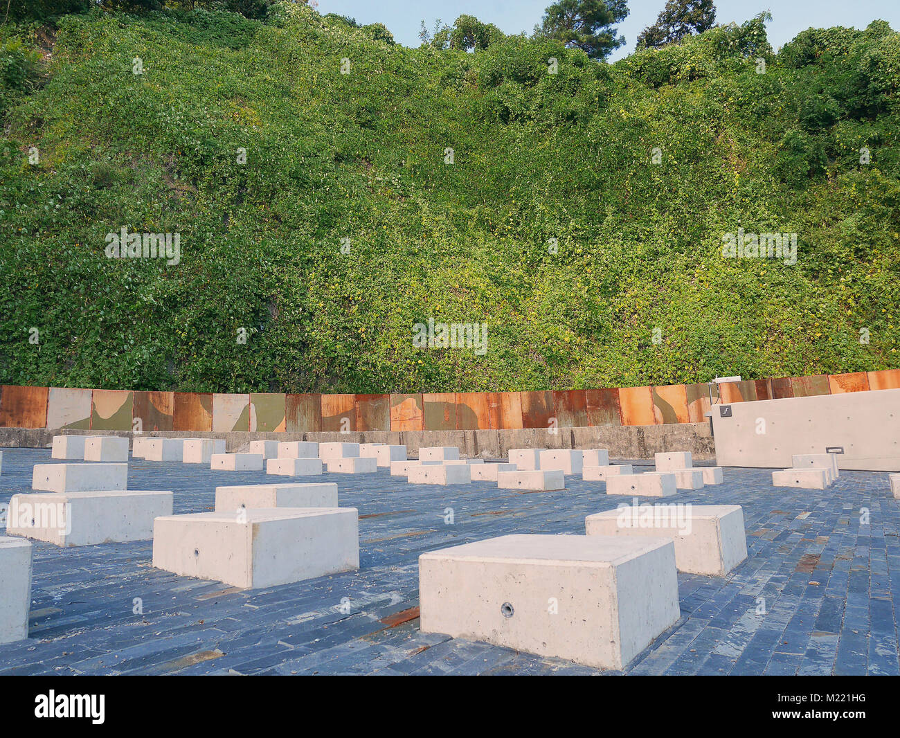 SEOUL, SOUTH KOREA SEPTEMBER 22, 2017 Seats at an open theater in