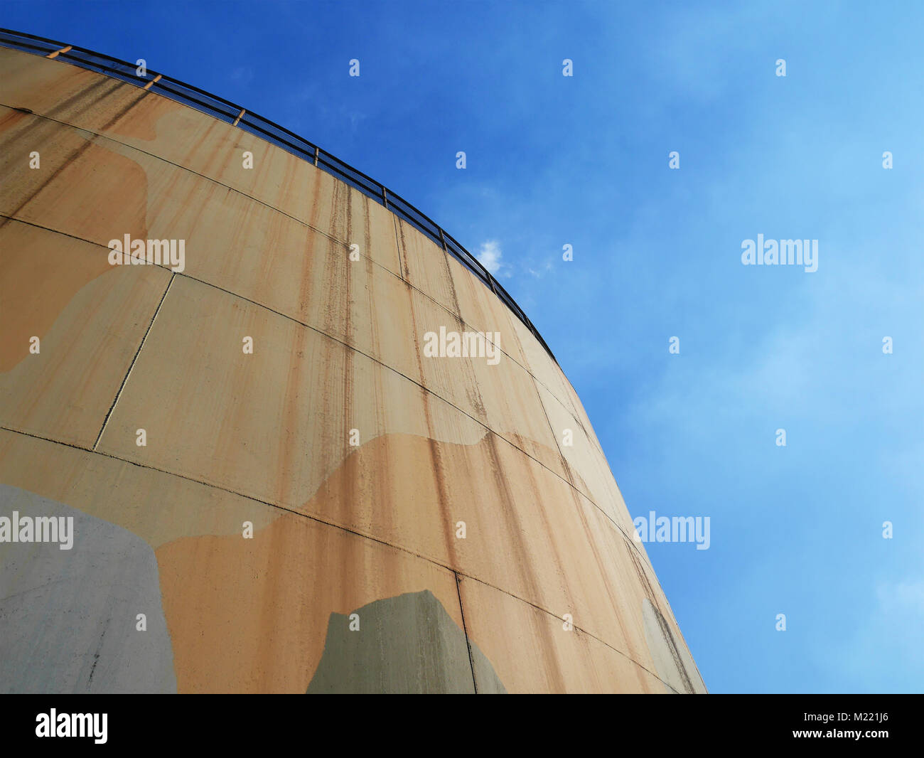 SEOUL, SOUTH KOREA SEPTEMBER 22, 2017 Part of rustic oil tank in Oil