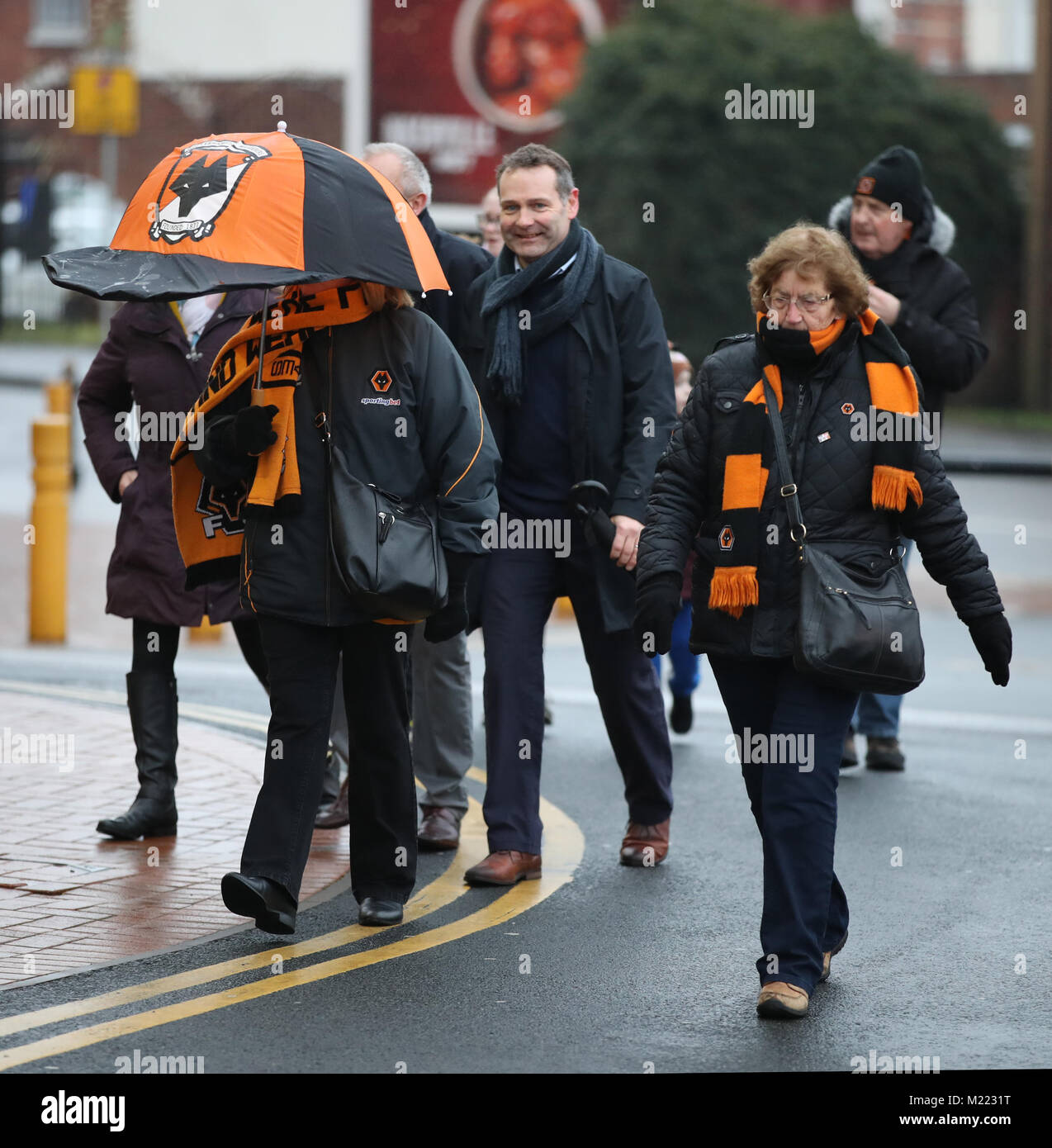 Fans arrive for the Sky Bet Championship match between Wolverhampton ...