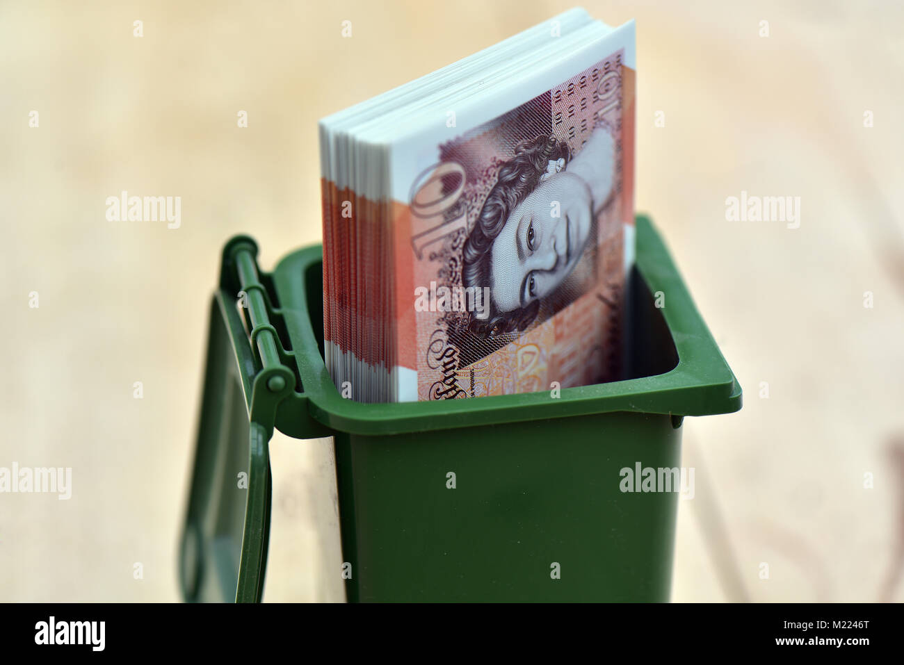 Wheelie Bin Full High Resolution Stock Photography and Images Alamy