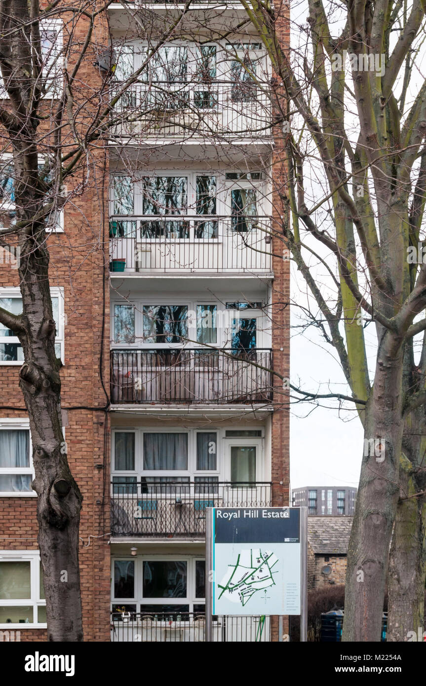 Royal Hill estate in Greenwich, southeast London Stock Photo Alamy