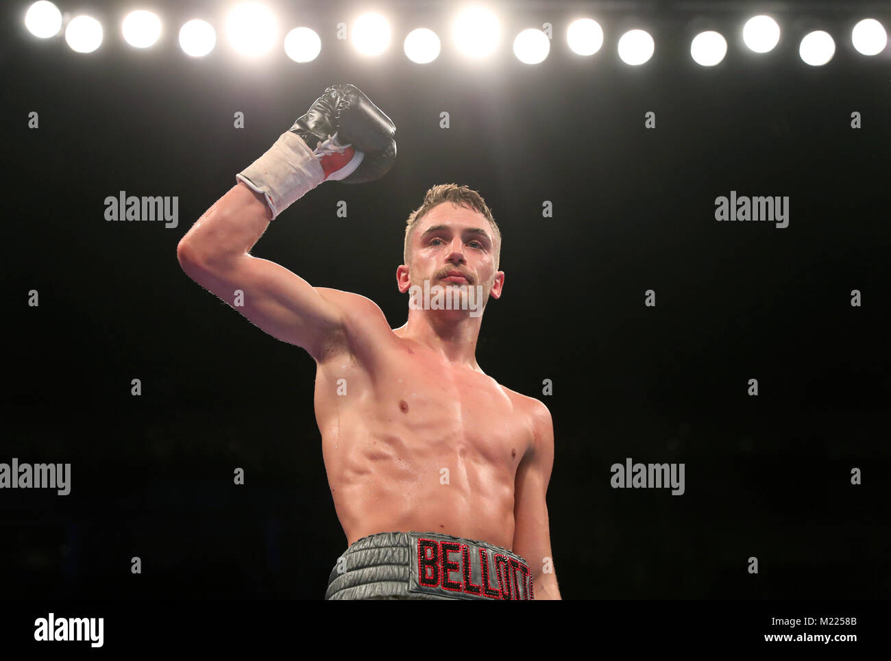 Reece Belotti celebrates victory against Ben Jones in the Commonwealth ...